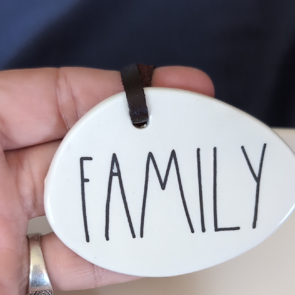 Rae Dunn Ceramic Tray with Family Gather Design - Picture 9 of 10